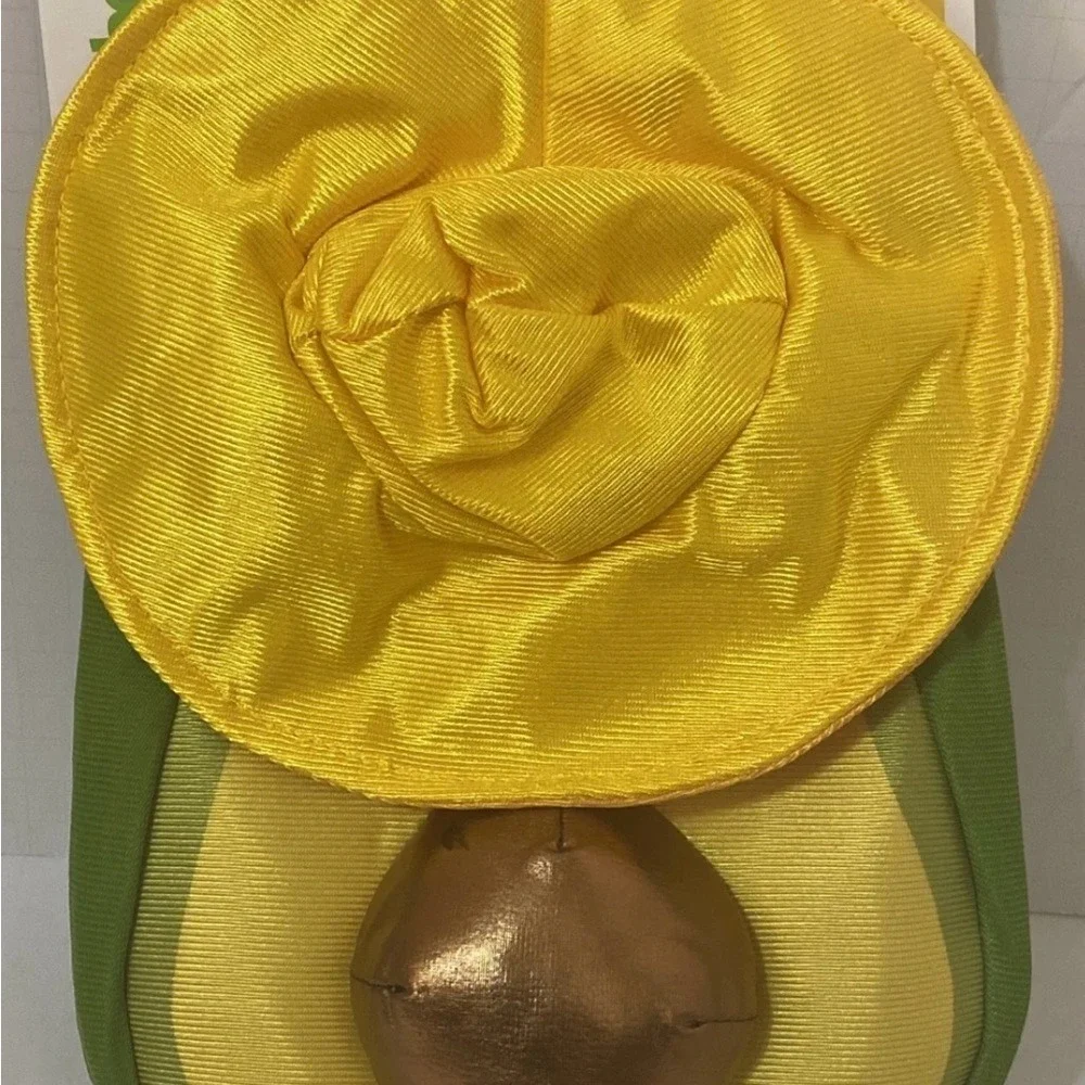 PetShoppe Avocado Dog Costume with Sombrero Hat XS/S Green Yellow WIC 646233 New